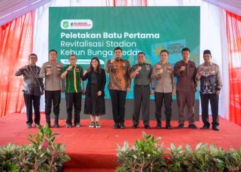 KONI Medan Dukung Revitalisasi Kebun Bunga