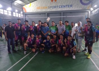 Medan Marelan Dan Helvetia Raih Emas Cabor Bola Voli